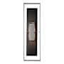 Hubbardton Forge Shadow Box 2 Light 45" Tall Outdoor Wall Sconce Coastal Burnished Steel / Slate / Clear