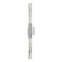 Hubbardton Forge Refraction 2 Light 36" Tall LED Outdoor Wall Sconce Coastal White / Clear