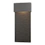 Hubbardton Forge Stratum 22" Tall LED Outdoor Wall Sconce Coastal Natural Iron / Coastal Black