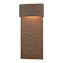 Hubbardton Forge Stratum 22" Tall LED Outdoor Wall Sconce Coastal Bronze / Coastal Bronze