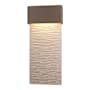 Hubbardton Forge Stratum 22" Tall LED Outdoor Wall Sconce Coastal Bronze / Coastal Burnished Steel