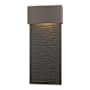 Hubbardton Forge Stratum 22" Tall LED Outdoor Wall Sconce Coastal Dark Smoke / Coastal Black