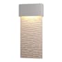 Hubbardton Forge Stratum 22" Tall LED Outdoor Wall Sconce Coastal Burnished Steel / Coastal Burnished Steel