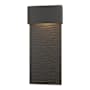 Hubbardton Forge Stratum 22" Tall LED Outdoor Wall Sconce Coastal Oil Rubbed Bronze / Coastal Black