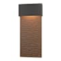 Hubbardton Forge Stratum 22" Tall LED Outdoor Wall Sconce Coastal Oil Rubbed Bronze / Coastal Bronze