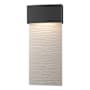 Hubbardton Forge Stratum 22" Tall LED Outdoor Wall Sconce Coastal Black / Coastal White