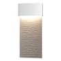 Hubbardton Forge Stratum 22" Tall LED Outdoor Wall Sconce Coastal White