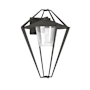Hubbardton Forge Stellar 24" Tall Outdoor Wall Sconce Coastal Natural Iron / Clear