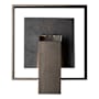 Hubbardton Forge Shadow Box 12" Tall Outdoor Wall Sconce Coastal Oil Rubbed Bronze / Slate / Clear Glass