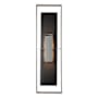 Hubbardton Forge Shadow Box 2 Light 45" Tall Outdoor Wall Sconce Coastal Burnished Steel / Slate / Clear Glass