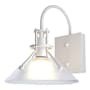 Hubbardton Forge Henry 11" Tall Outdoor Wall Sconce Coastal White / Frosted