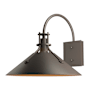 Hubbardton Forge Henry 13" Tall Outdoor Wall Sconce Coastal Dark Smoke