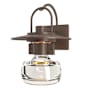Hubbardton Forge Mason 16" Tall Outdoor Wall Sconce Coastal Bronze / Clear