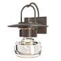 Hubbardton Forge Mason 16" Tall Outdoor Wall Sconce Coastal Dark Smoke / Clear