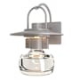Hubbardton Forge Mason 16" Tall Outdoor Wall Sconce Coastal Burnished Steel / Clear