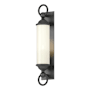 Hubbardton Forge Cavo 26" Tall Outdoor Wall Sconce Coastal Black / Opal