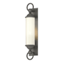 Hubbardton Forge Cavo 26" Tall Outdoor Wall Sconce Coastal Natural Iron / Opal