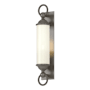 Hubbardton Forge Cavo 26" Tall Outdoor Wall Sconce Coastal Dark Smoke / Opal