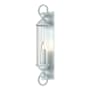 Hubbardton Forge Cavo 26" Tall Outdoor Wall Sconce Coastal Burnished Steel / Clear