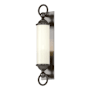 Hubbardton Forge Cavo 26" Tall Outdoor Wall Sconce Coastal Oil Rubbed Bronze / Opal