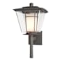 Hubbardton Forge Beacon Hall 18" Tall Outdoor Wall Sconce Coastal Natural Iron / Clear