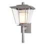 Hubbardton Forge Beacon Hall 18" Tall Outdoor Wall Sconce Coastal Burnished Steel / Clear