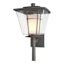 Hubbardton Forge Beacon Hall 23" Tall Outdoor Wall Sconce Coastal Natural Iron / Clear