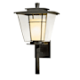 Hubbardton Forge Beacon Hall 23" Tall Outdoor Wall Sconce Coastal Dark Smoke / Clear