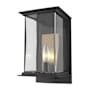 Hubbardton Forge Kingston 12" Tall Outdoor Wall Sconce Coastal Black
