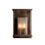 Hubbardton Forge Kingston 2 Light 15" Tall Outdoor Wall Sconce Coastal Bronze / Translucent Soft Gold / Clear