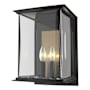 Hubbardton Forge Kingston 2 Light 15" Tall Outdoor Wall Sconce Coastal Oil Rubbed Bronze / Gold / Clear