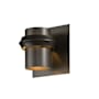 Hubbardton Forge Twilight 9" Tall Outdoor Wall Sconce Coastal Dark Smoke