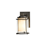 Hubbardton Forge Meridian 10" Tall Outdoor Wall Sconce Coastal Dark Smoke / Seedy