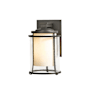 Hubbardton Forge Meridian 13" Tall Outdoor Wall Sconce Coastal Dark Smoke / Seedy