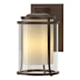 Hubbardton Forge Meridian 16" Tall Outdoor Wall Sconce Coastal Bronze / Seedy