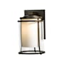Hubbardton Forge Meridian 16" Tall Outdoor Wall Sconce Coastal Bronze / Seedy