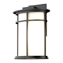 Hubbardton Forge Province 12" Tall Outdoor Wall Sconce Coastal Black