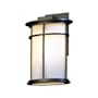 Hubbardton Forge Province 12" Tall Outdoor Wall Sconce Coastal Bronze / Opal