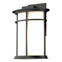 Hubbardton Forge Province 12" Tall Outdoor Wall Sconce Coastal Oil Rubbed Bronze