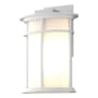 Hubbardton Forge Province 12" Tall Outdoor Wall Sconce Coastal White / Opal