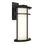 Hubbardton Forge Province 15" Tall Outdoor Wall Sconce Coastal Black