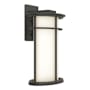 Hubbardton Forge Province 15" Tall Outdoor Wall Sconce Coastal Natural Iron / Opal