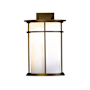 Hubbardton Forge Province 15" Tall Outdoor Wall Sconce Coastal Bronze / Opal
