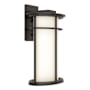 Hubbardton Forge Province 15" Tall Outdoor Wall Sconce Coastal Oil Rubbed Bronze