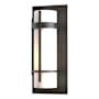 Hubbardton Forge Banded 16" Tall Outdoor Wall Sconce Coastal Oil Rubbed Bronze