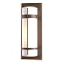 Hubbardton Forge Banded 21" Tall Outdoor Wall Sconce Coastal Bronze