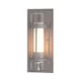 Hubbardton Forge Torch 12" Tall Outdoor Wall Sconce Coastal Burnished Steel / Seedy