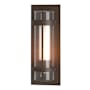 Hubbardton Forge Torch 26" Tall Outdoor Wall Sconce Coastal Bronze / Seedy