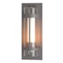 Hubbardton Forge Torch 26" Tall Outdoor Wall Sconce Coastal Burnished Steel / Seedy
