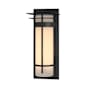 Hubbardton Forge Banded 26" Tall Outdoor Wall Sconce Coastal Black
